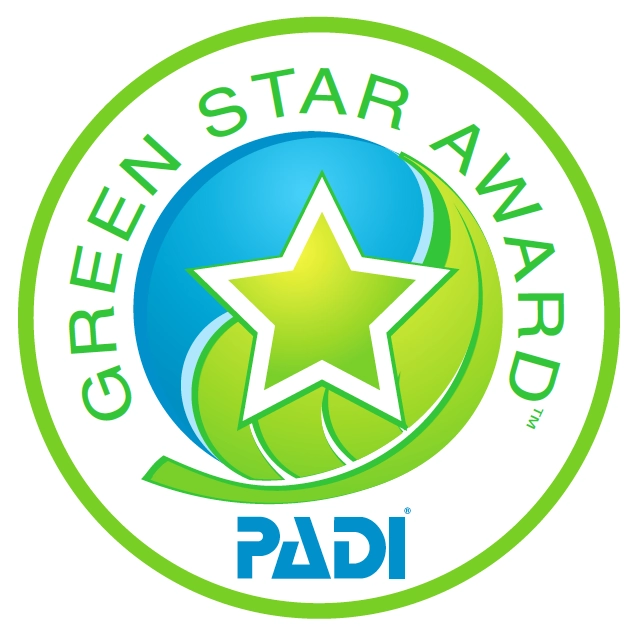 Awarded PADI Green Star Rating